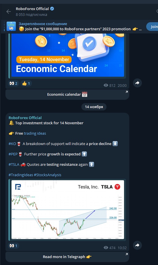 Roboforex - Телеграм