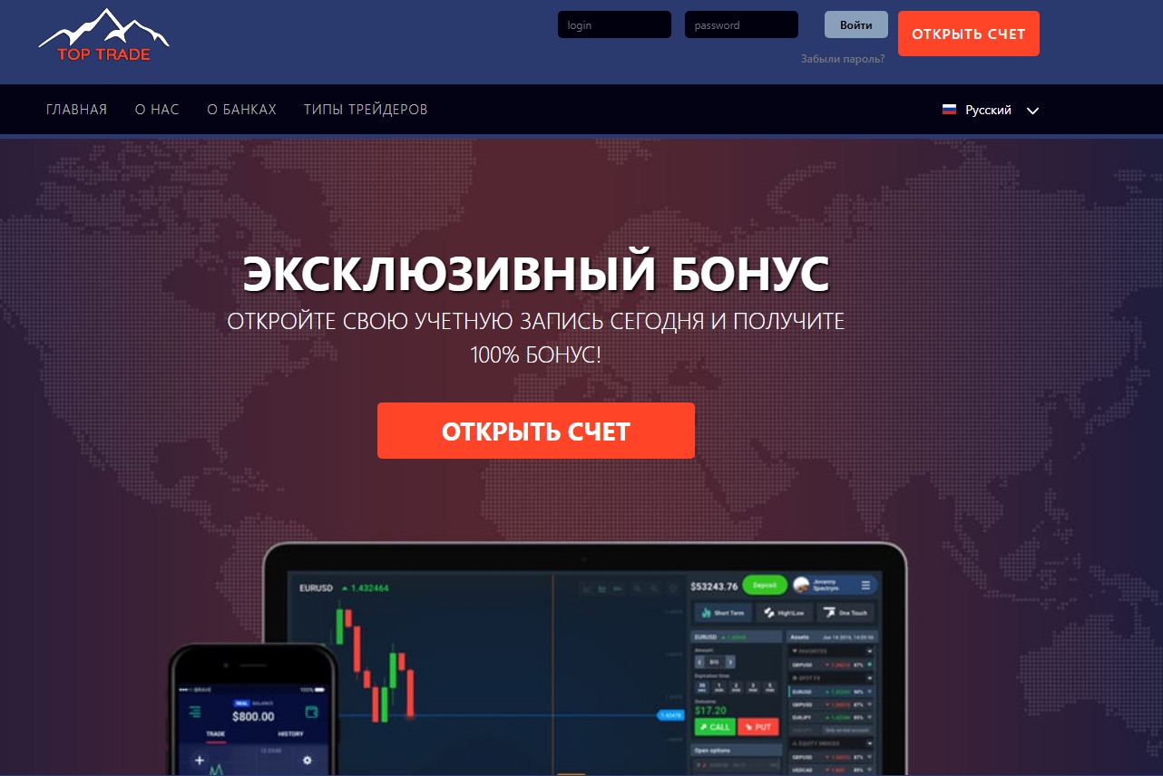 Разоблачение Top Traders - Топ Трейдерс Отзывы и обзор деятельности школы  трейдинга