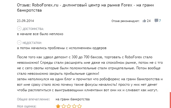 Roboforex - отзывы