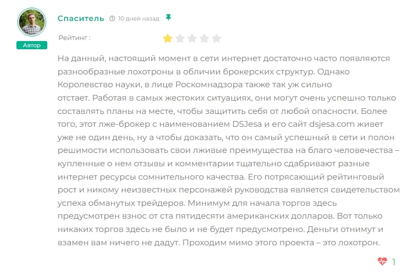 Dsjesa.com инфо