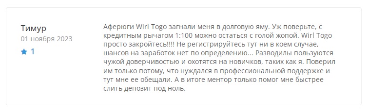 Wirl Togo - отзывы