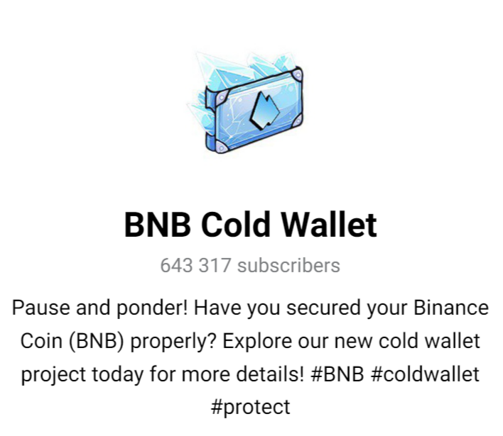 bnb wallet cold miner