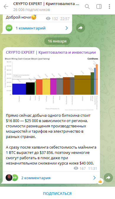 Лента канала Crypto Expert | Криптовалюта и инвестиции