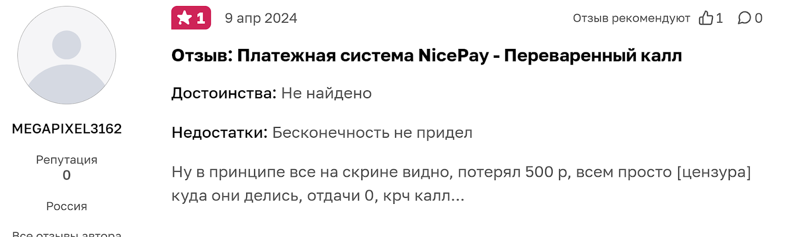 nice pay отзывы