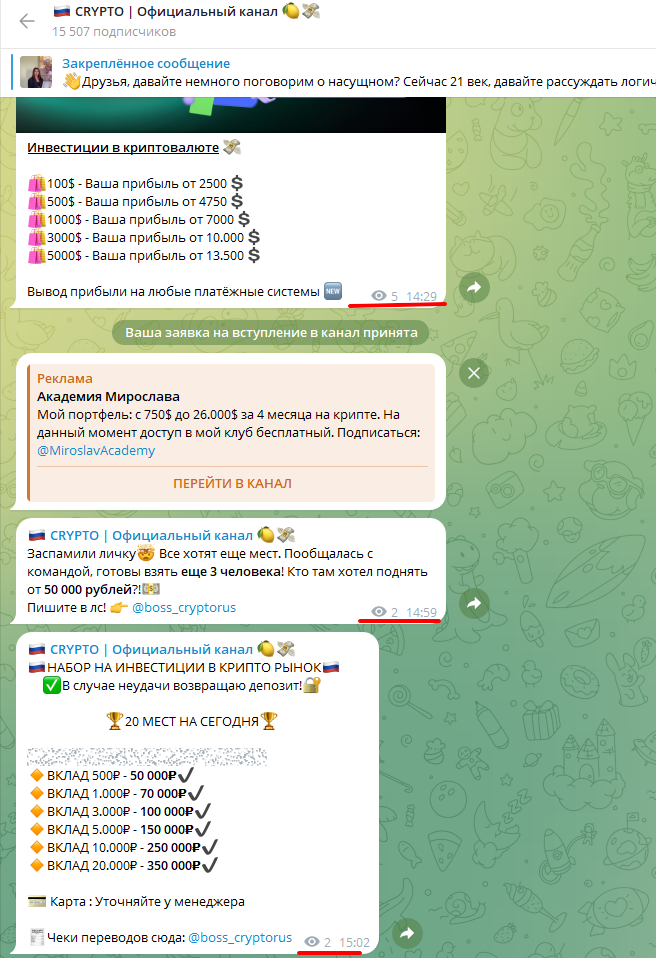 обзор crypto официальный канал