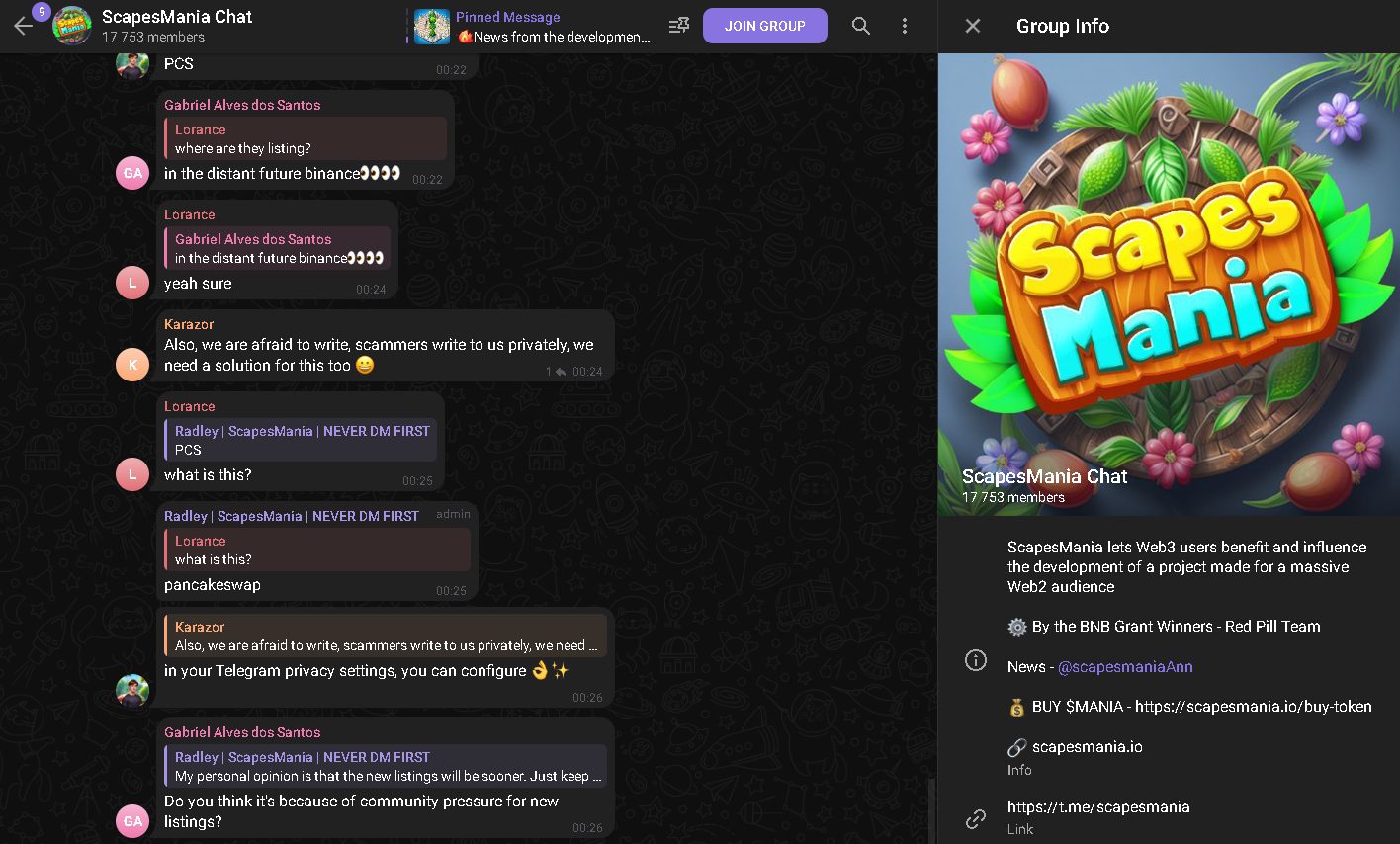 ScapesMania Chat