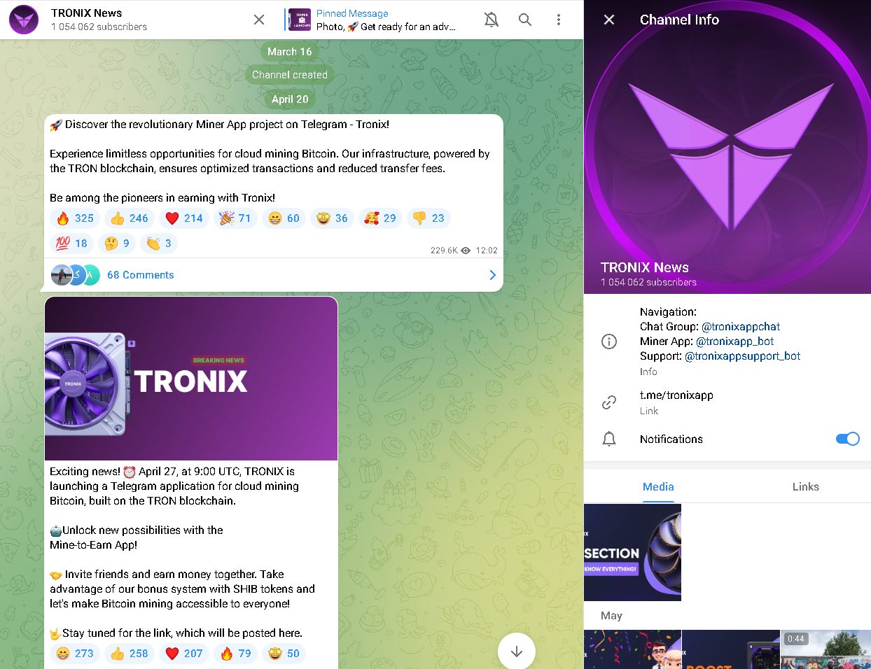 tronixapp bot пирамида