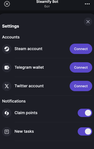 steamify telegram