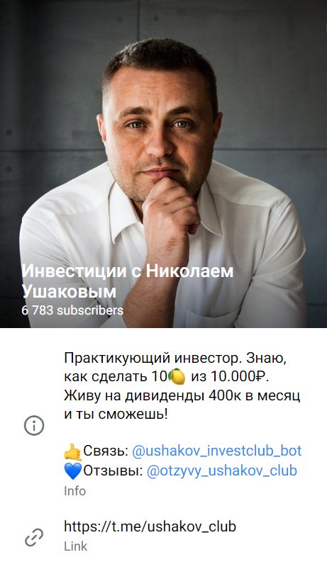 николай ушаков инвестор