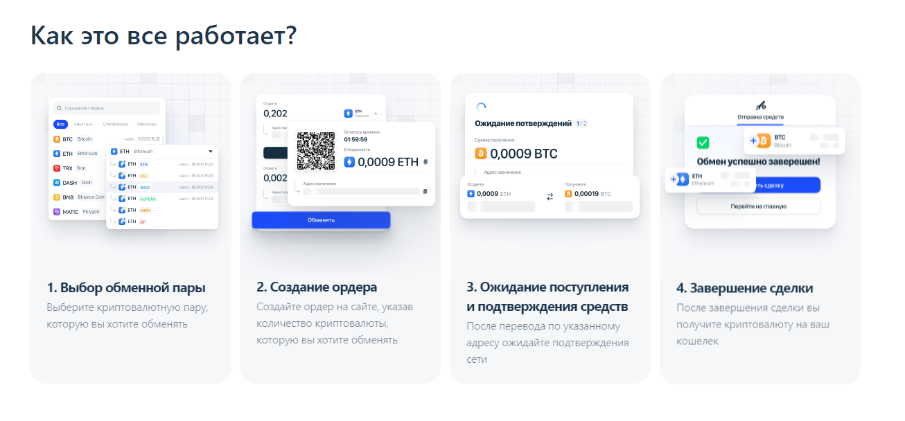 The Change Ltd Автоматический обмен криптовалют