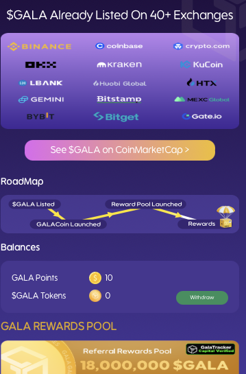 gala coin telegram