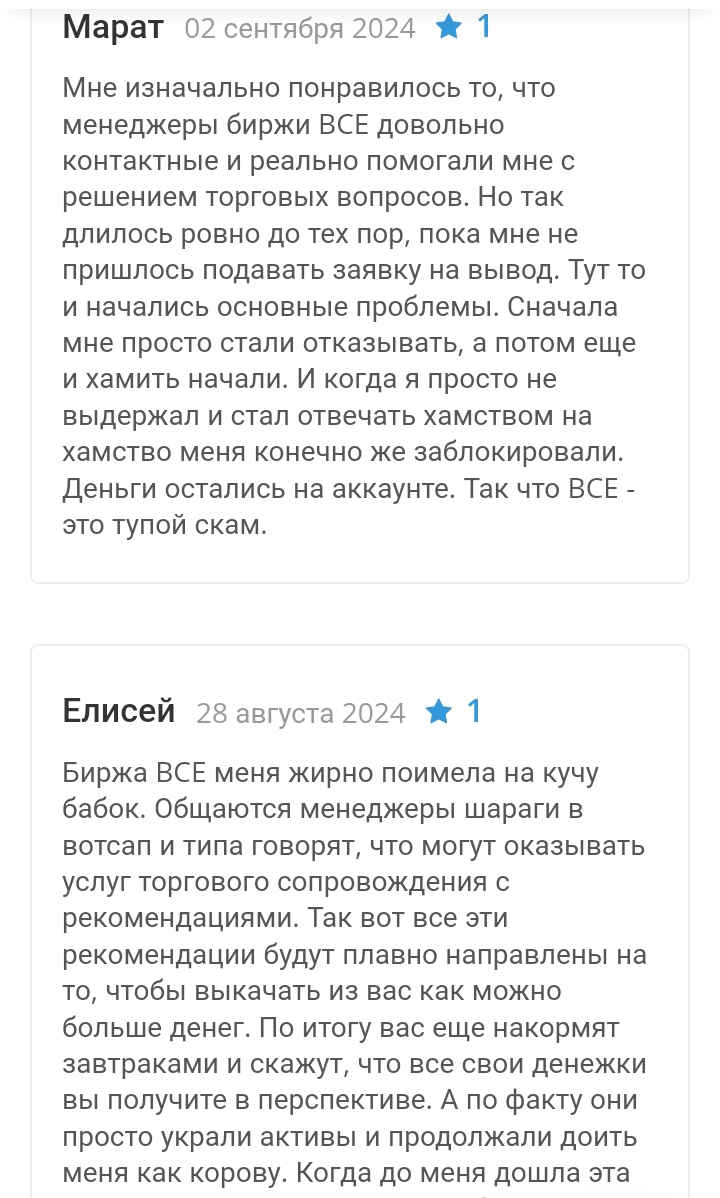 биржа bce