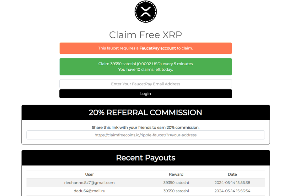 claimfreecoins io