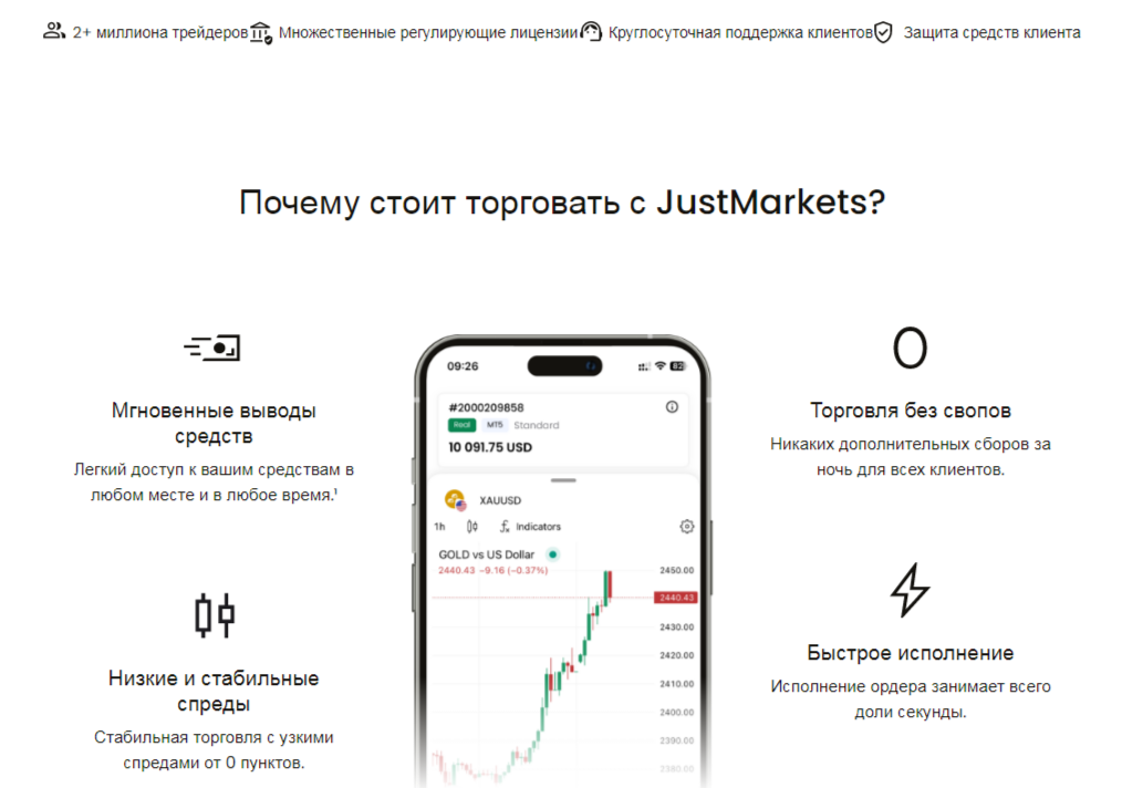 just forex брокер