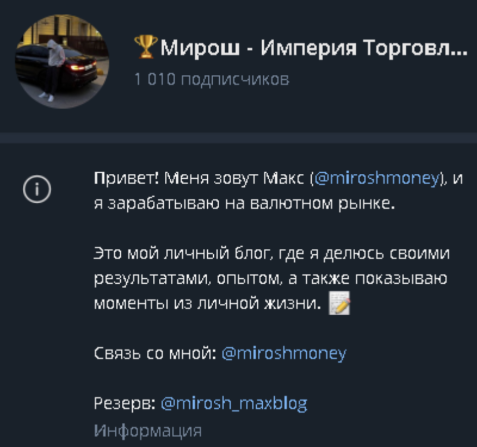 мирош империя торговли