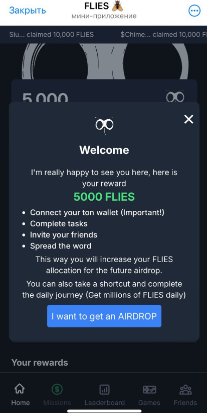 flies telegram