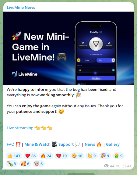 livemine bot