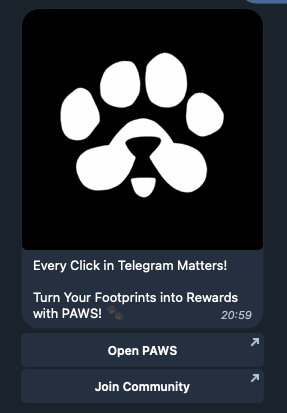 paws telegram