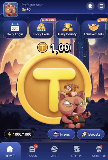 tap coin