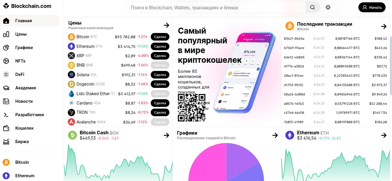 blockchain com кидалово