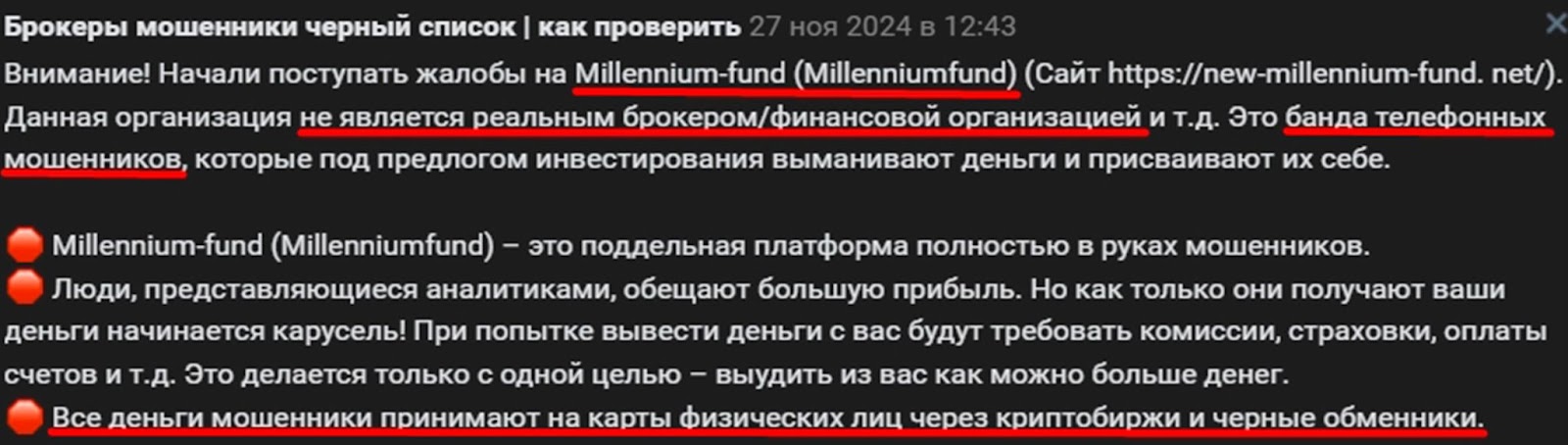 new millennium fund