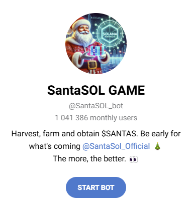 santasol game telegram