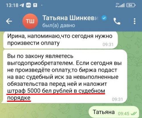 татьяна шинкевич инвестор