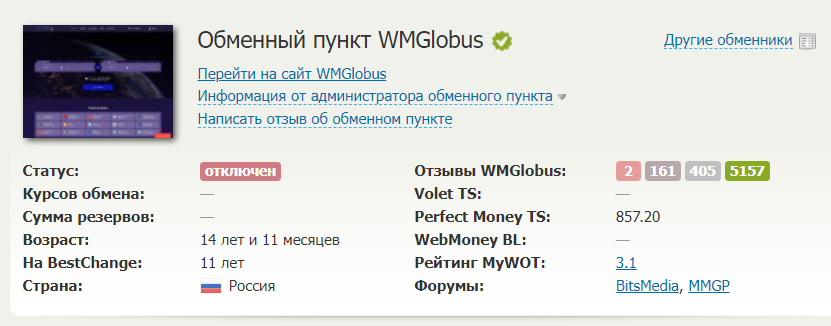 wmglobus скам