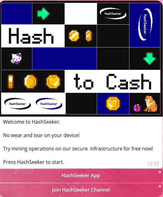 hashseeker майнер телеграм