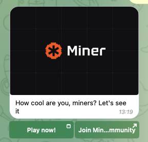 miner в телеграм отзывы