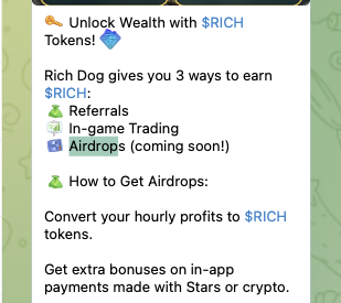 rich dog airdrop