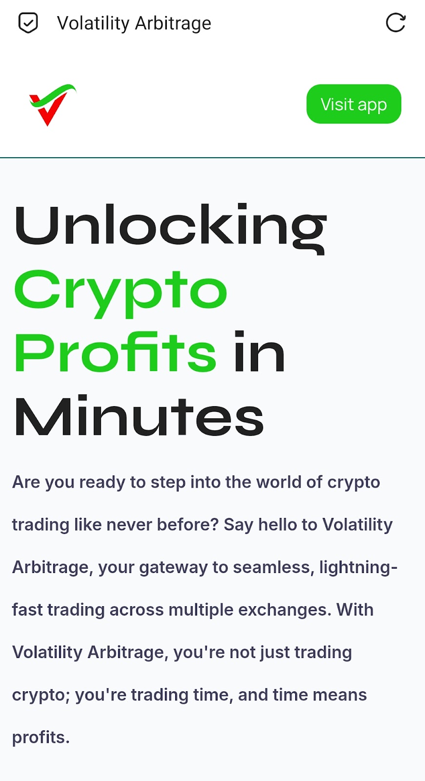 Volatility Arbitrage