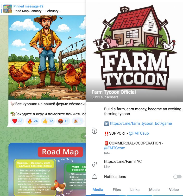 farm tycoon телеграмм