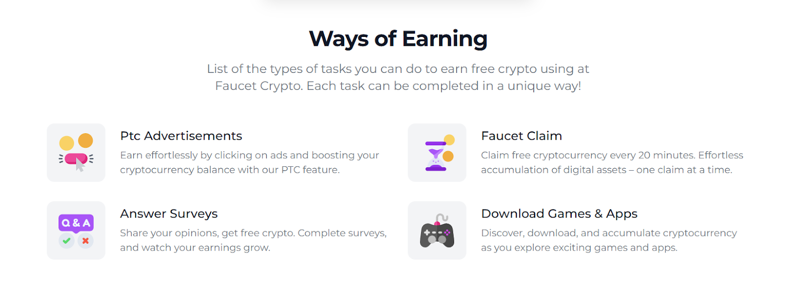 Faucet Crypto com