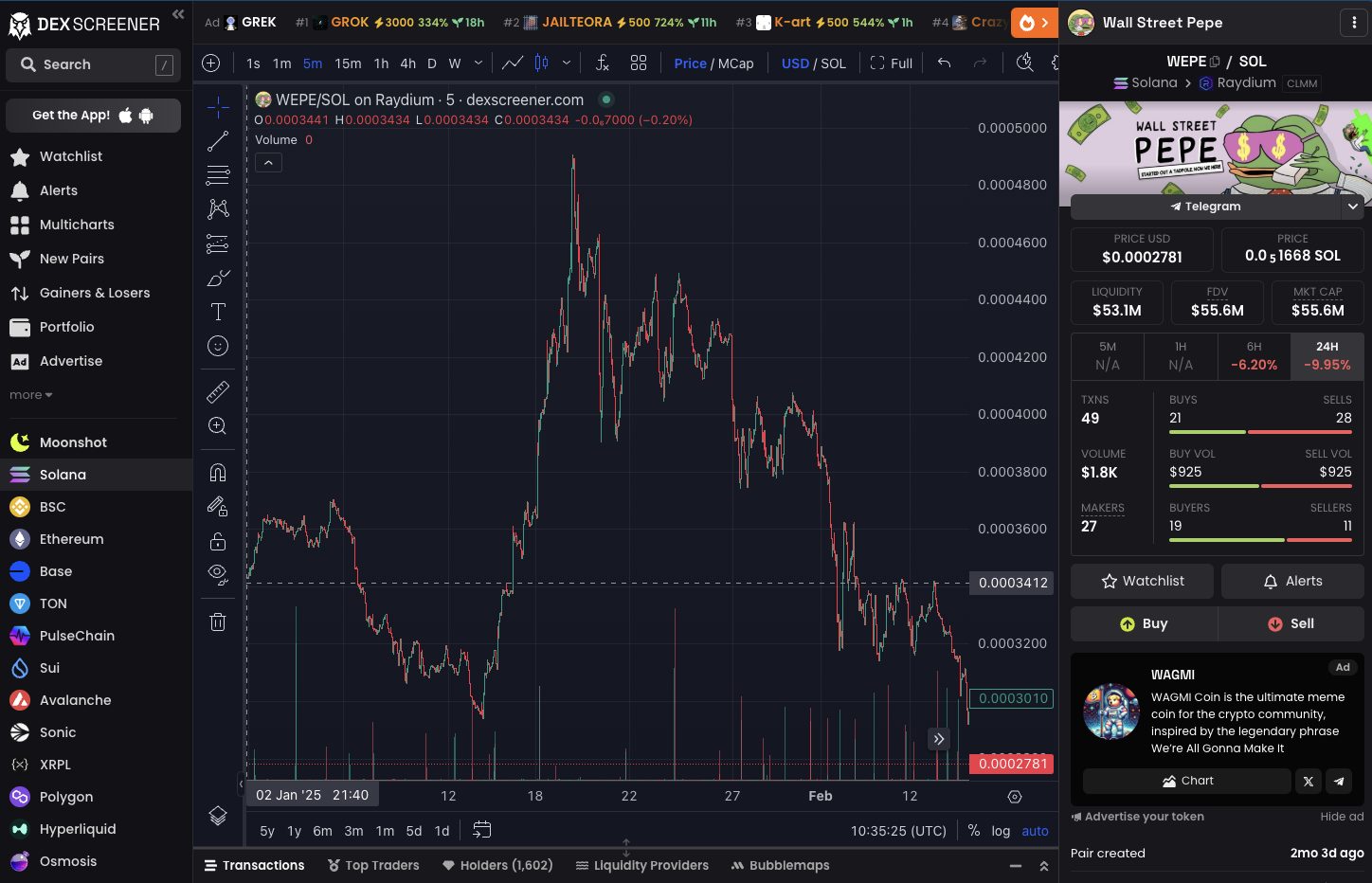 монета wepe телеграм канал