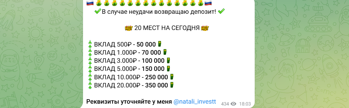 умные вложения телеграм канал