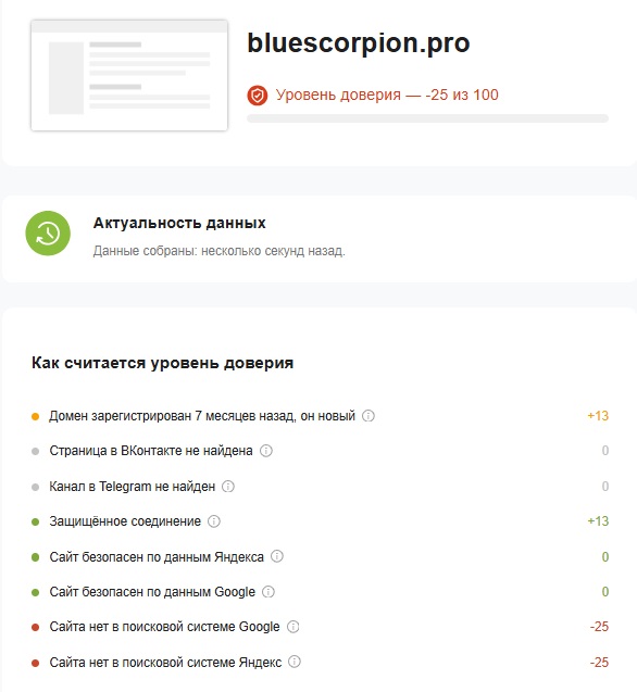 blue scorpion investments отзывы