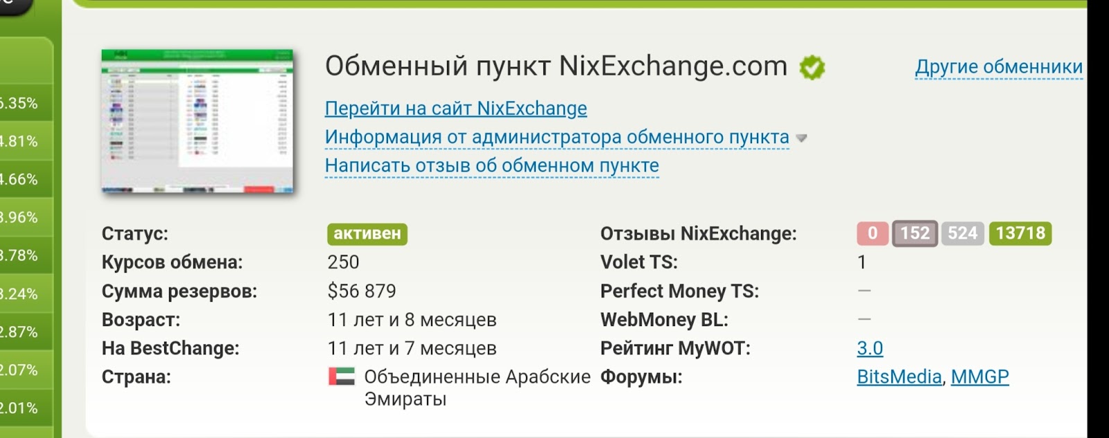 NixExchange обменник