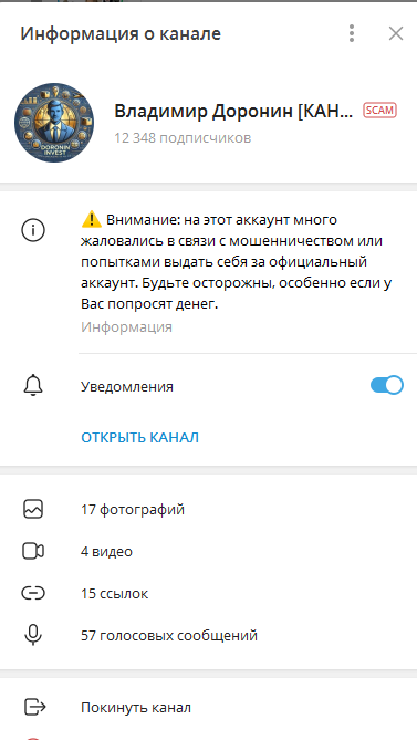 владимир доронин инвестиции отзывы