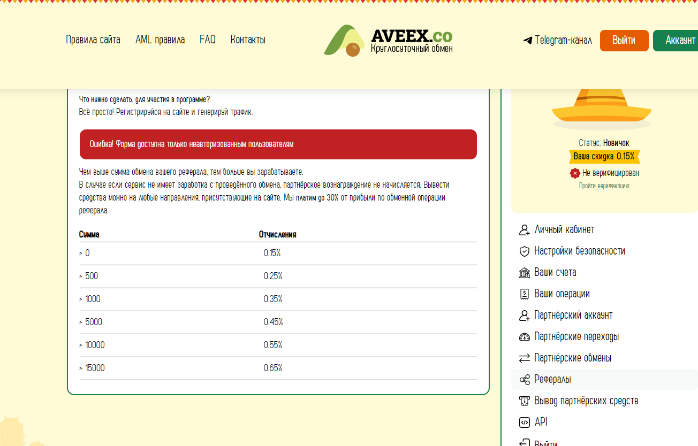 aveex co отзывы