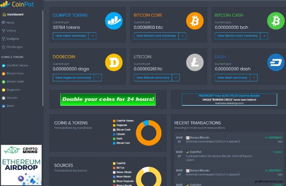 coinpot bitcoin cash