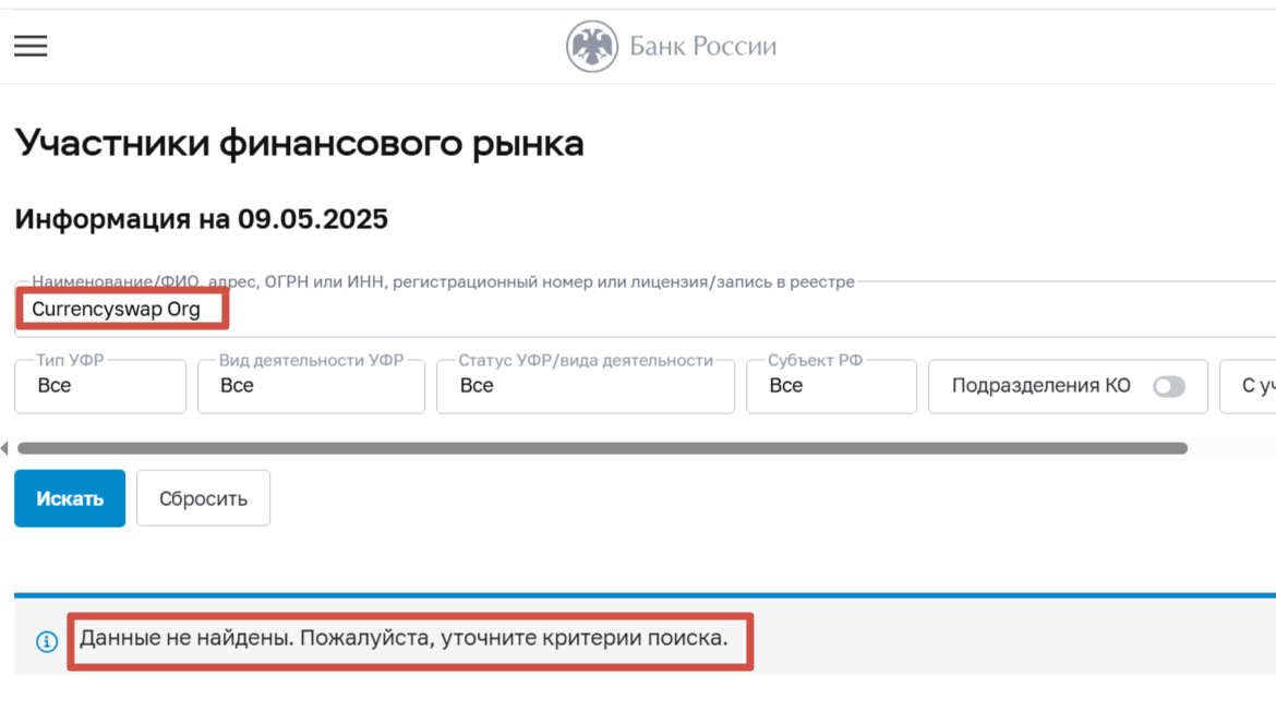 currency swap отзывы