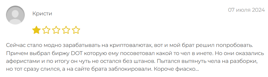 dot криптовалюта