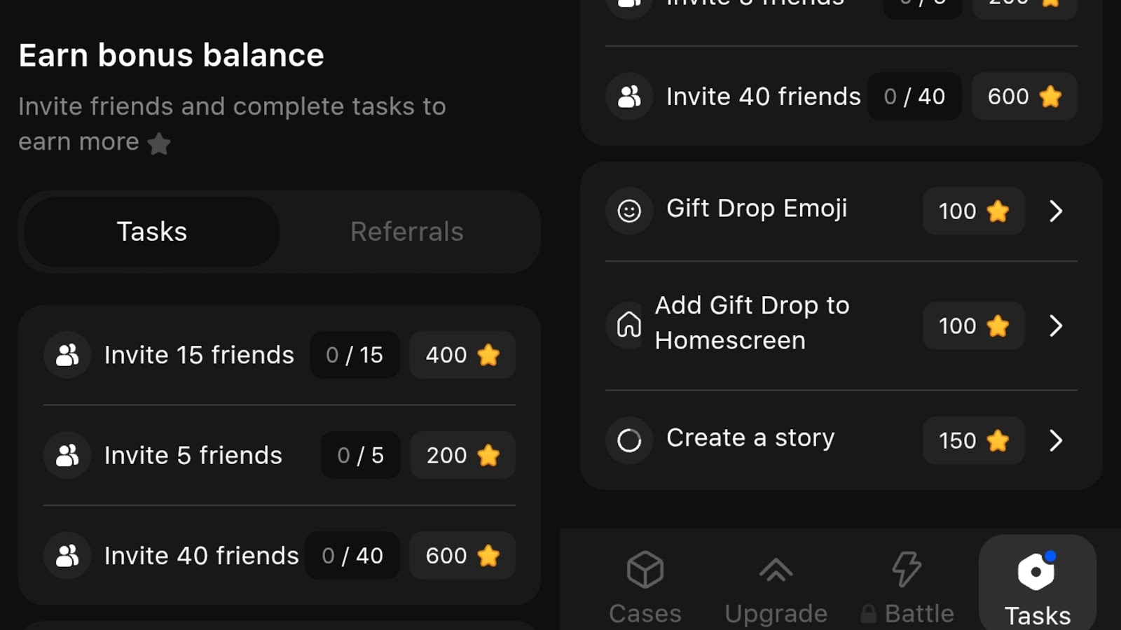 gift drop bot тг