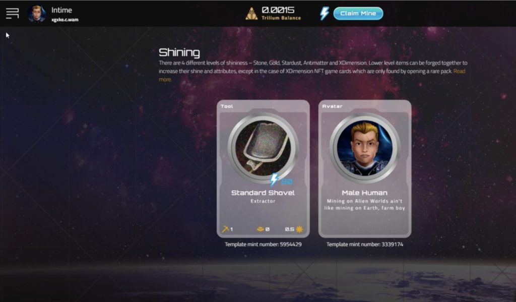 Геймплей Alien Worlds

