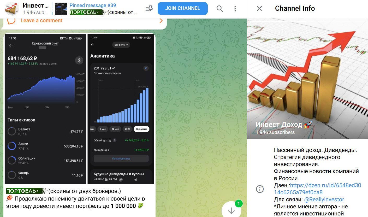 инвест доход тг