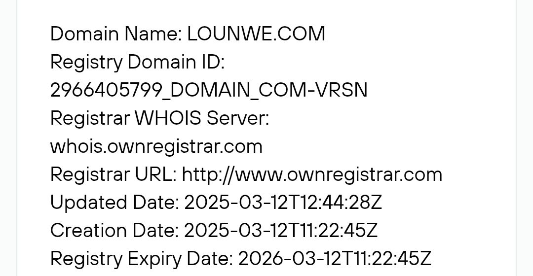 lounwe com