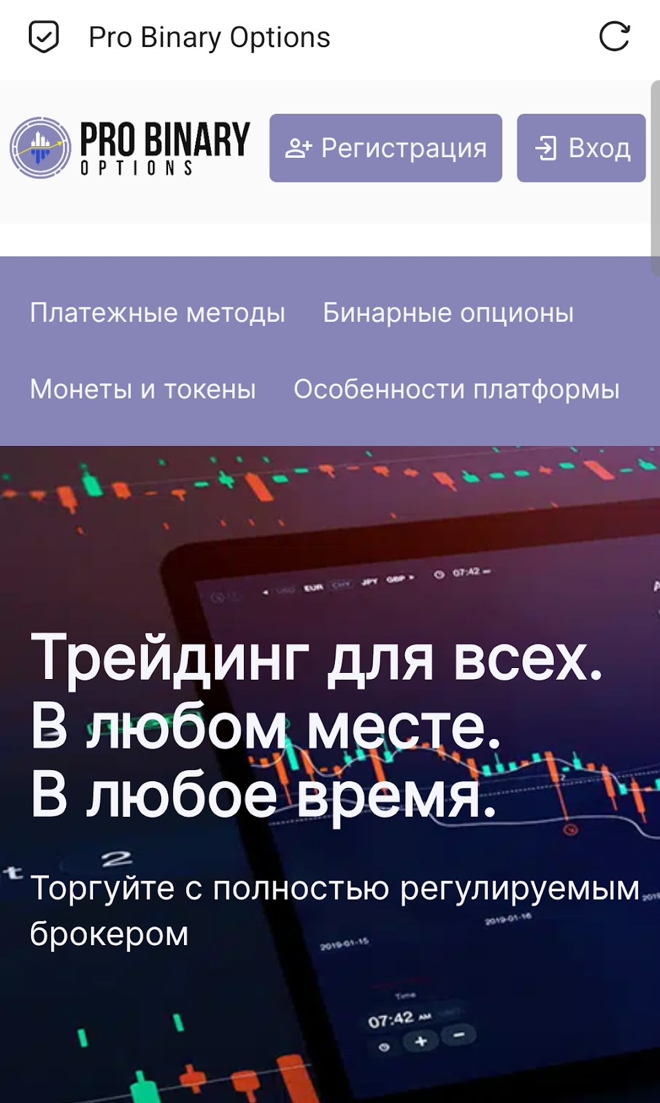 pro binary options отзывы