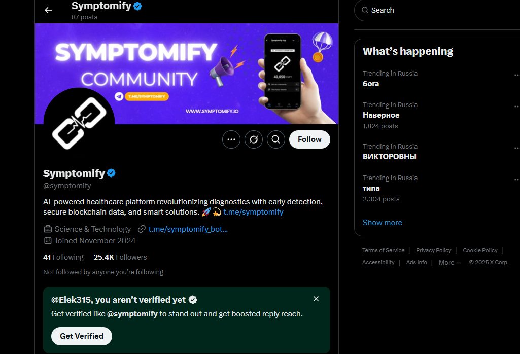 symptomify bot
