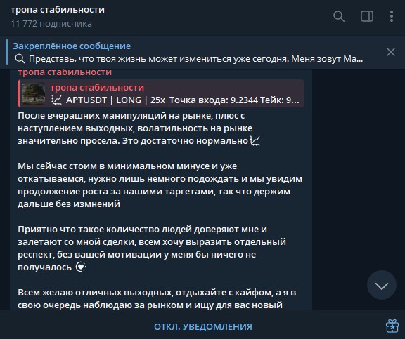 тропа стабильности трейдер отзывы